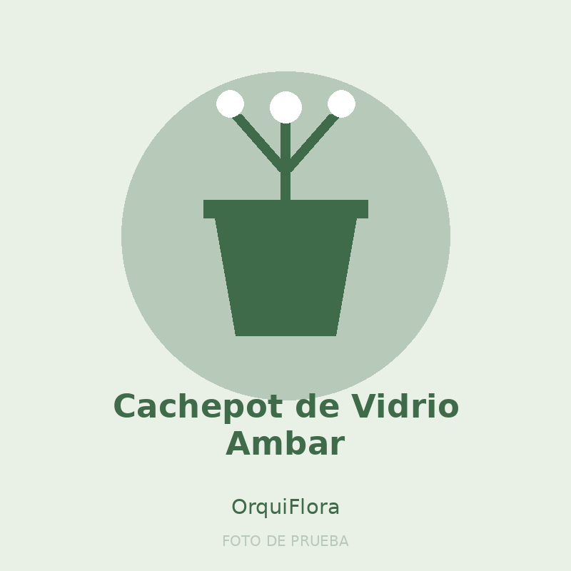 Cachepot de Vidrio Ambar
