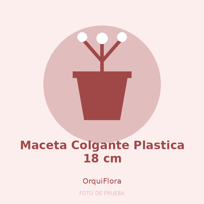 Maceta Colgante Plastica 18 cm