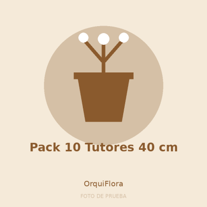 Pack 10 Tutores 40 cm