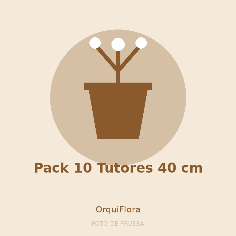 Pack 10 Tutores 40 cm