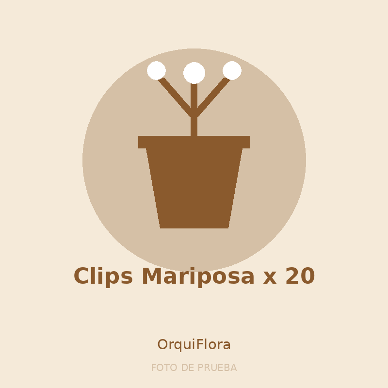 Clips Mariposa x 20