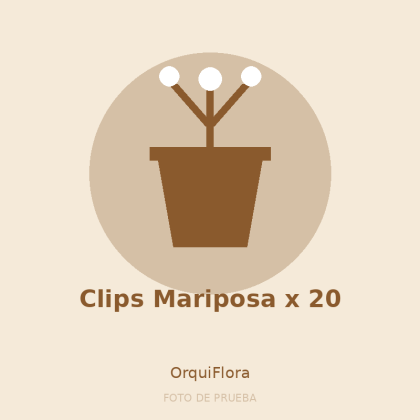 Clips Mariposa x 20