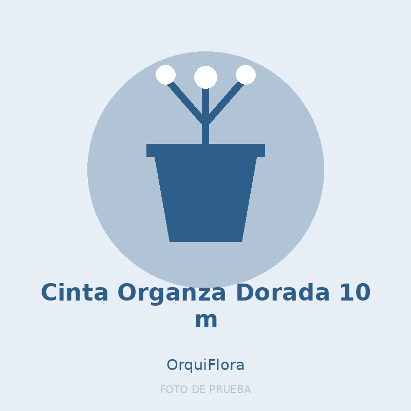 Cinta Organza Dorada 10 m