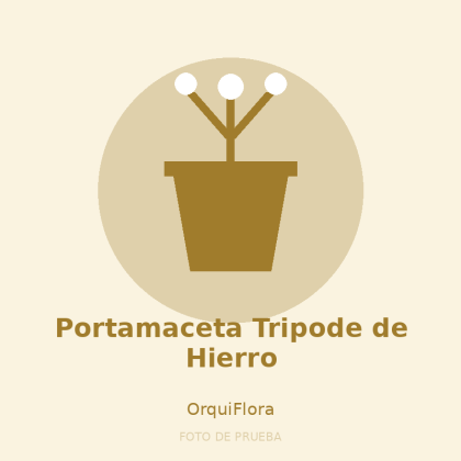 Portamaceta Tripode de Hierro