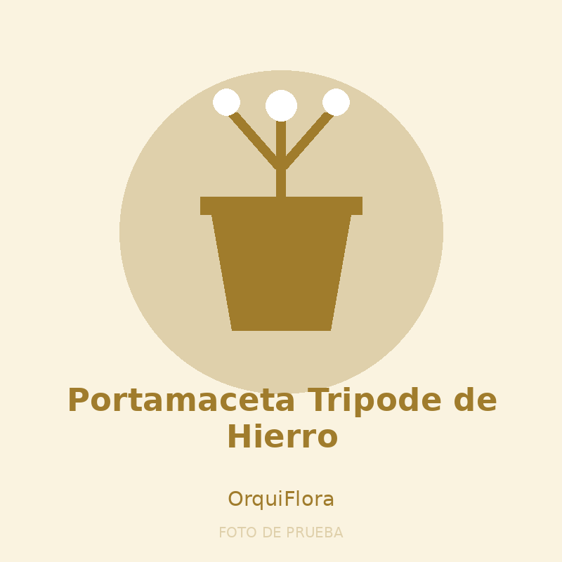 Portamaceta Tripode de Hierro